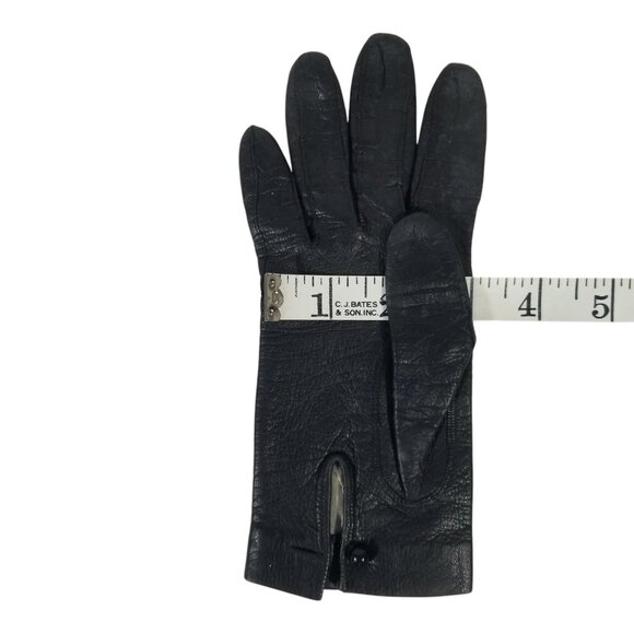 Vintage Leather Gloves by Historic Fownes Brothers Silk-Lined Wrist Length Small - Picture 6 of 10